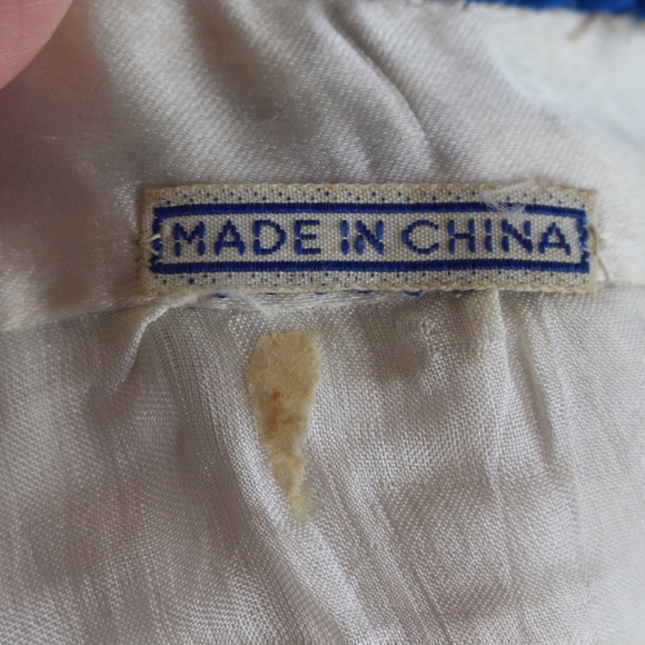 Vintage 100% silk Embroidered Chinese Pajamas - Picture 15 of 16